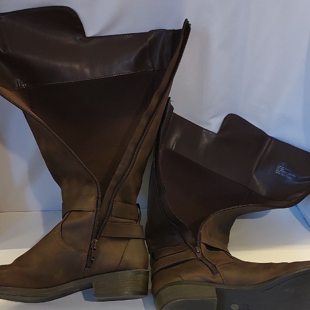 Source Unknown Dark Brown Over the Knee Boots - Picture 13 of 13